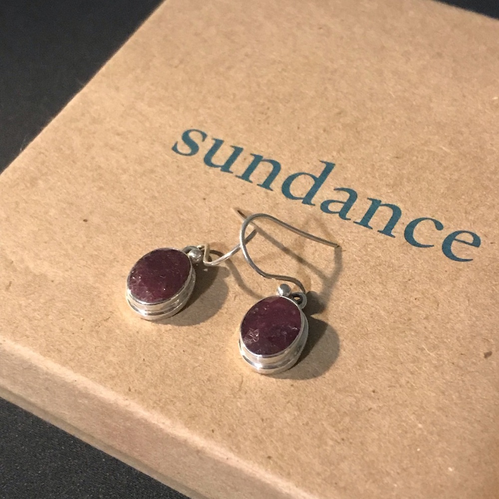 Sundance Silver and Purple Earrings
